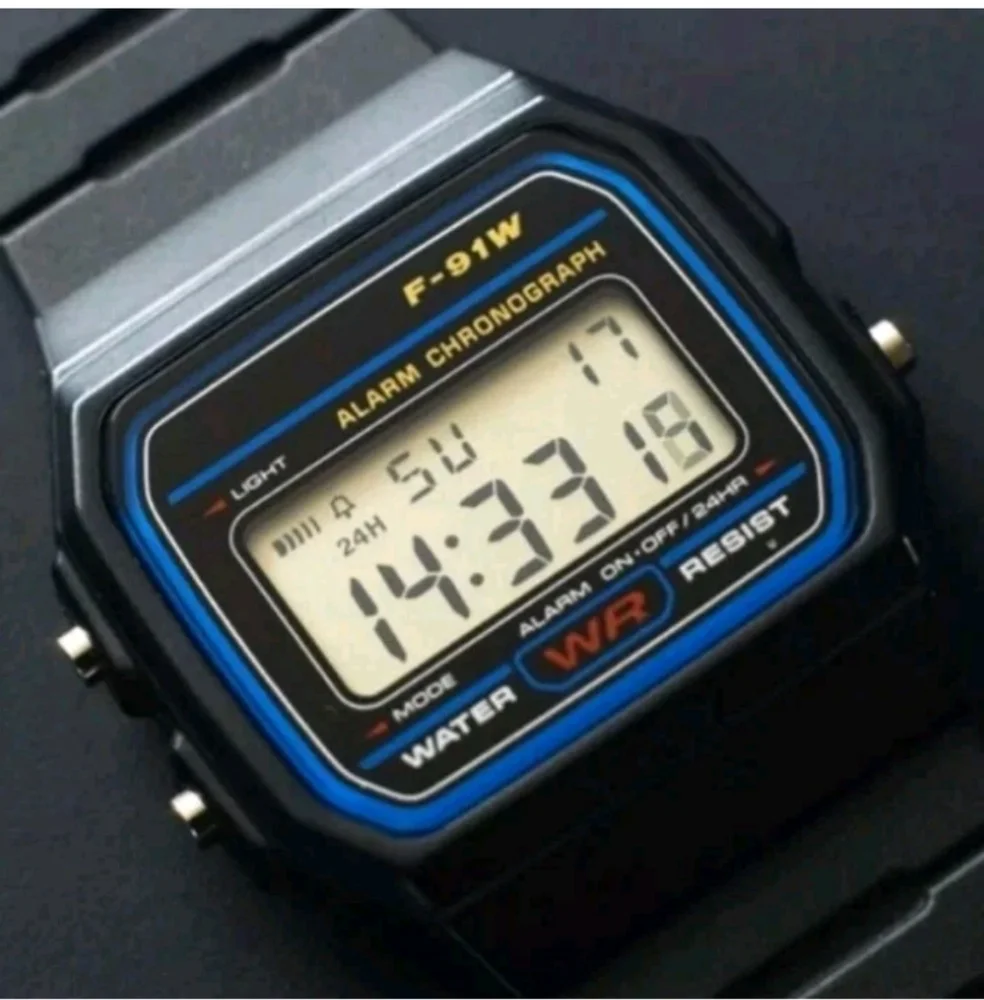 Digital Sport Watch - Black with Blue Accents